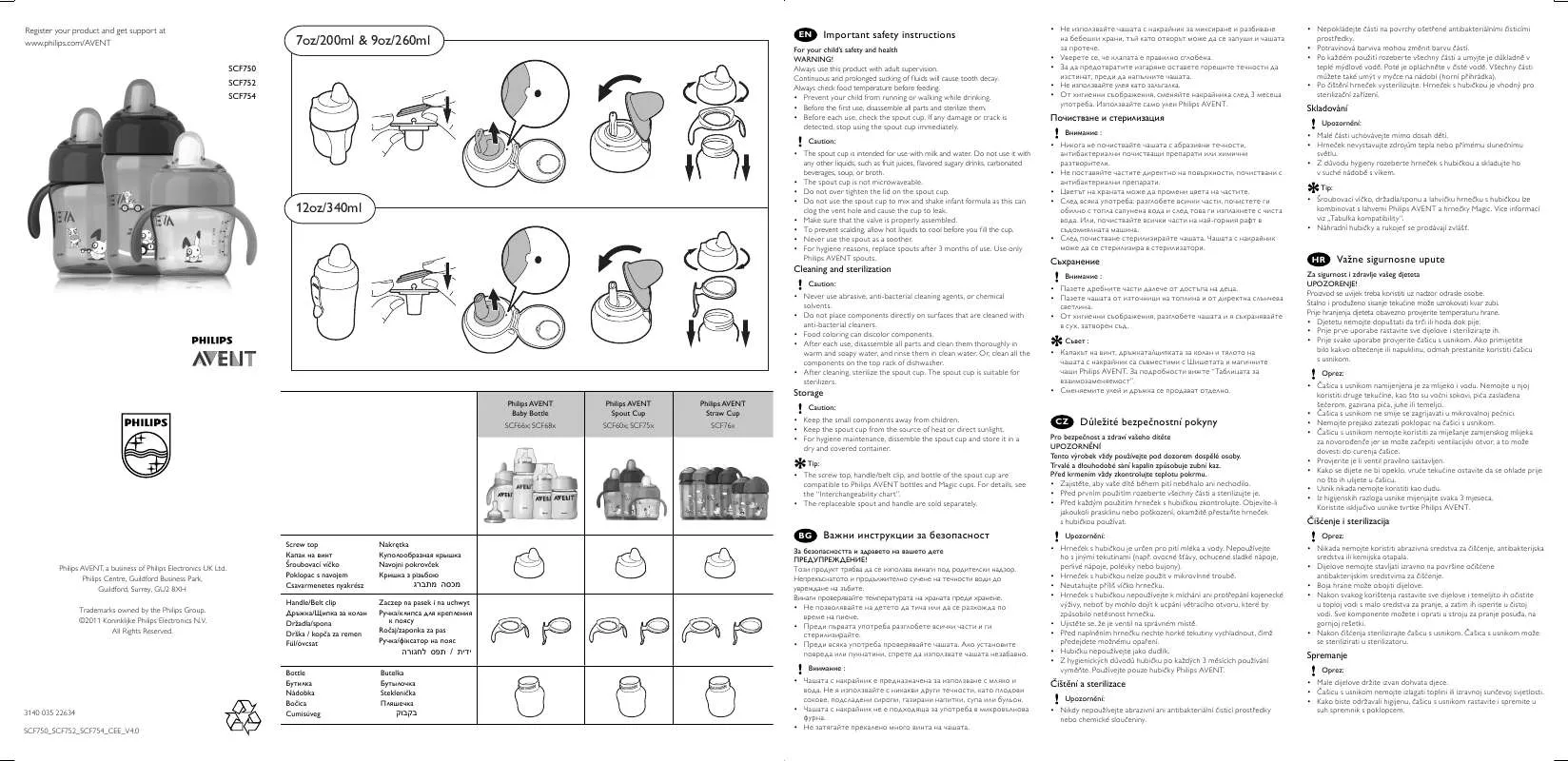 Mode d'emploi PHILIPS SCF754