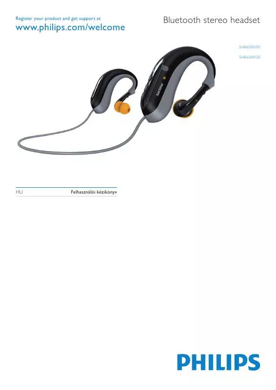 Mode d'emploi PHILIPS SHB-6000