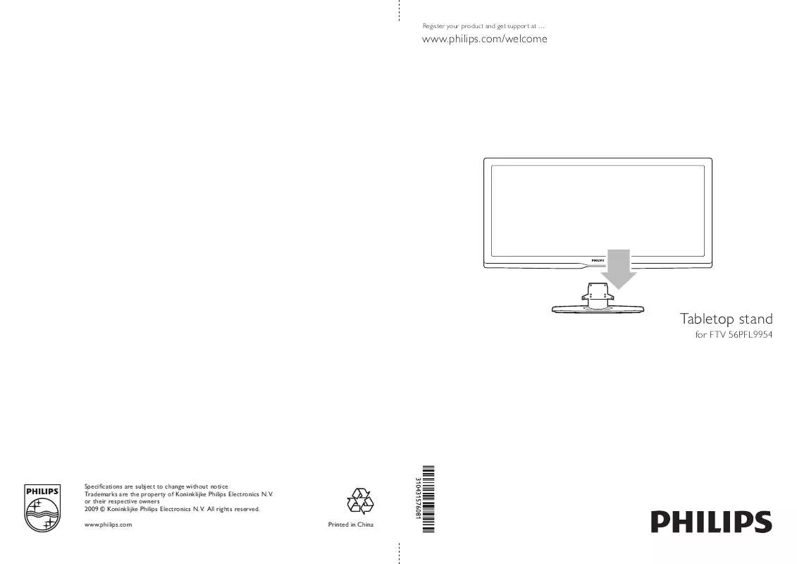 Mode d'emploi PHILIPS ST569954