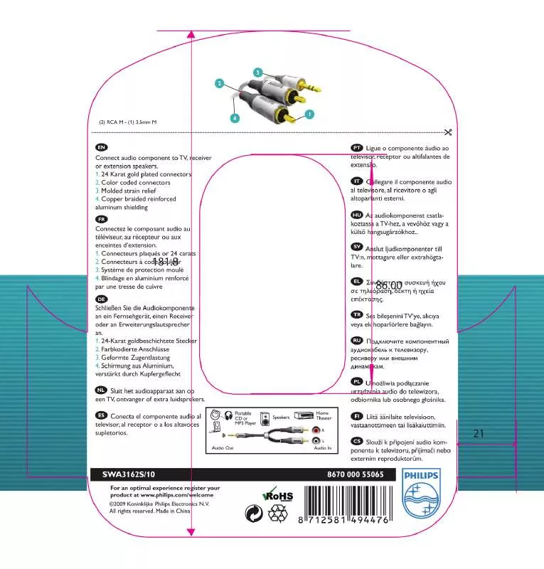 Mode d'emploi PHILIPS SWA3162S