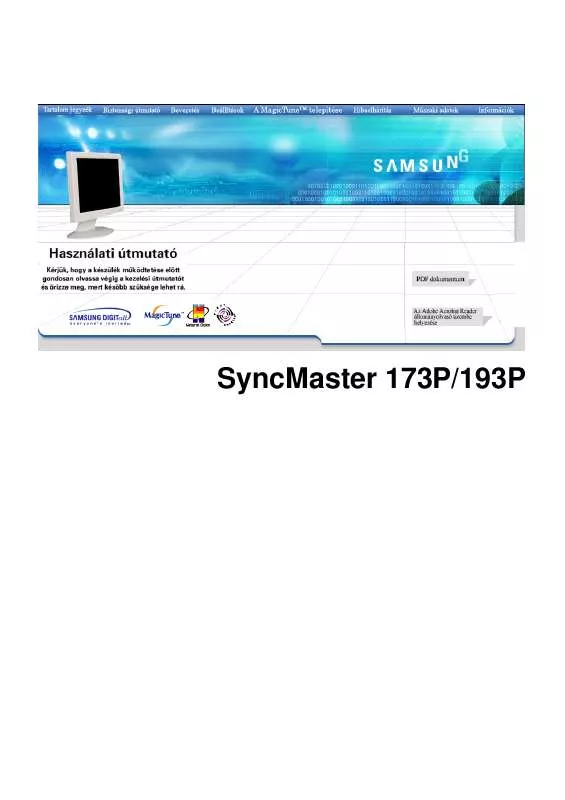 Mode d'emploi SAMSUNG 173P