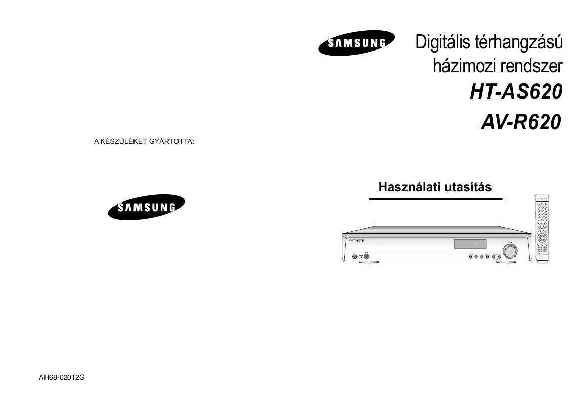 Mode d'emploi SAMSUNG AV-R620