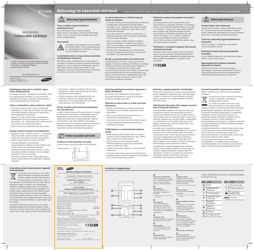 Mode d'emploi SAMSUNG C3060