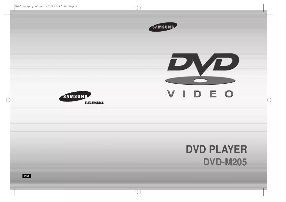 Mode d'emploi SAMSUNG DVD-M205/XEH