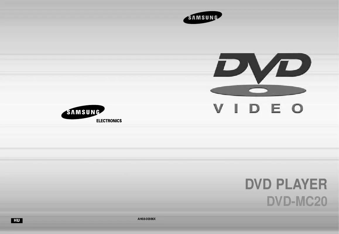 Mode d'emploi SAMSUNG DVD-MC20