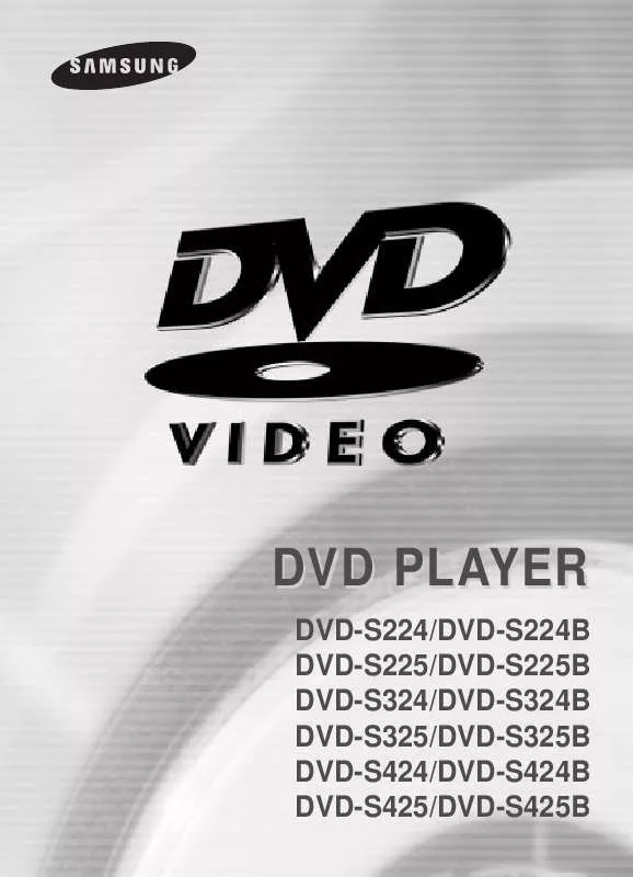 Mode d'emploi SAMSUNG DVD-S224