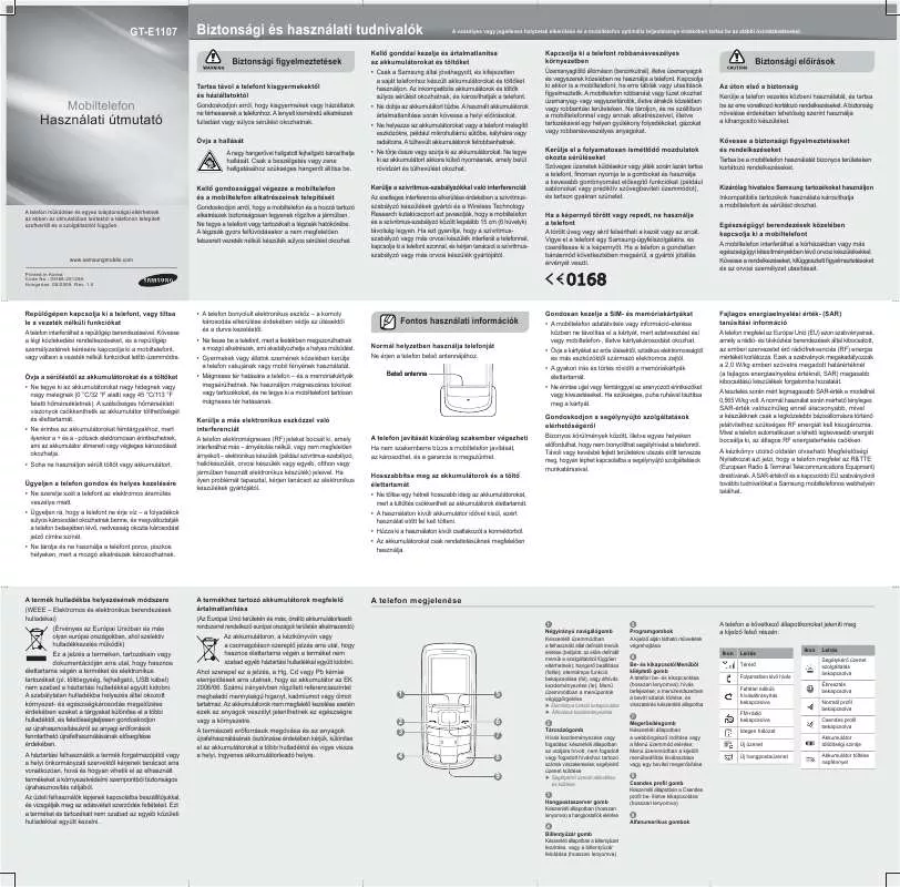 Mode d'emploi SAMSUNG E1107