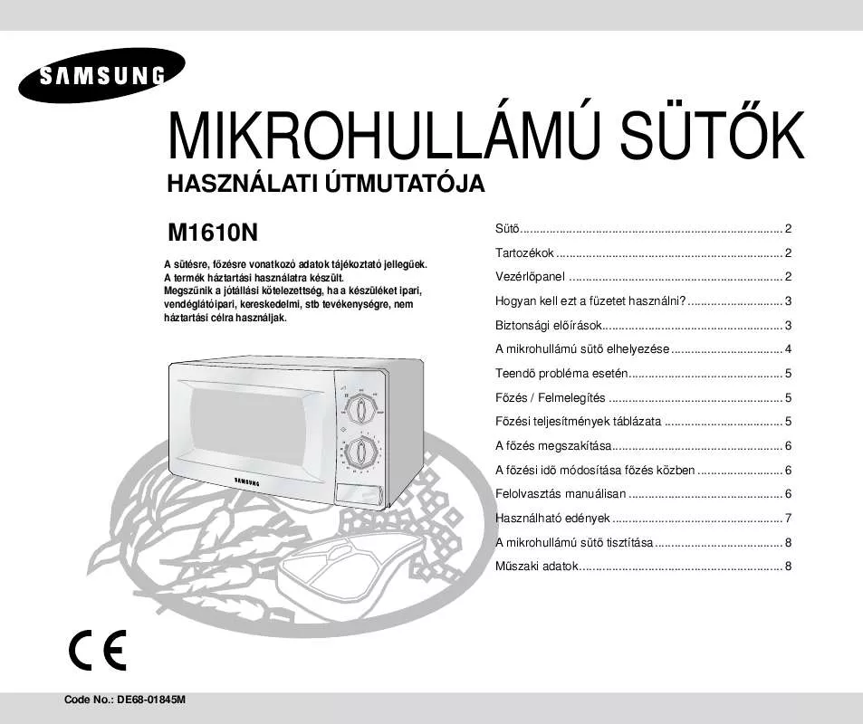 Mode d'emploi SAMSUNG M1610N