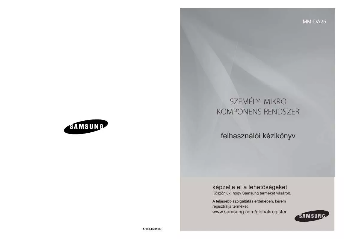 Mode d'emploi SAMSUNG MM-DA25