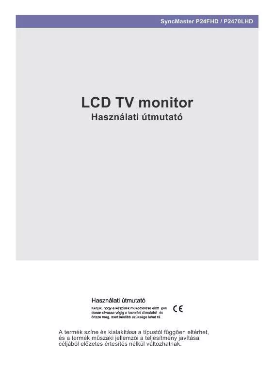 Mode d'emploi SAMSUNG P24FHD