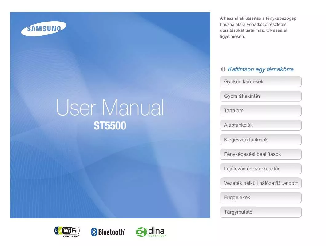 Mode d'emploi SAMSUNG ST-5500