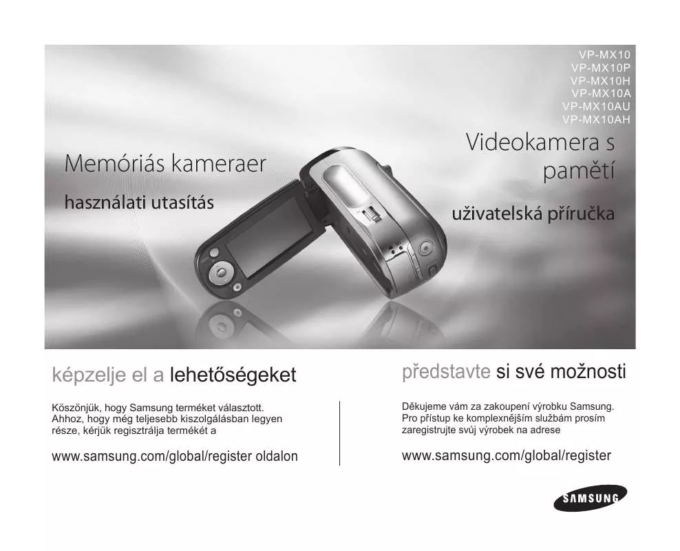 Mode d'emploi SAMSUNG VP-MX10AH