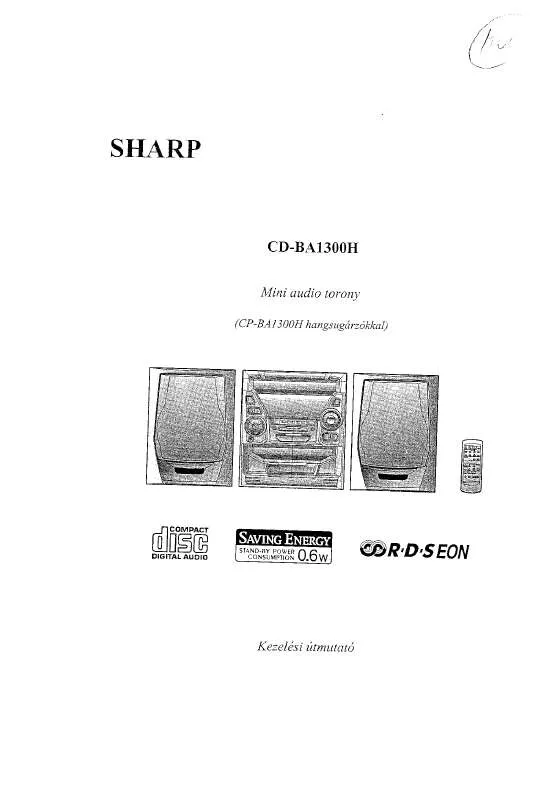 Mode d'emploi SHARP CD-BA1300H