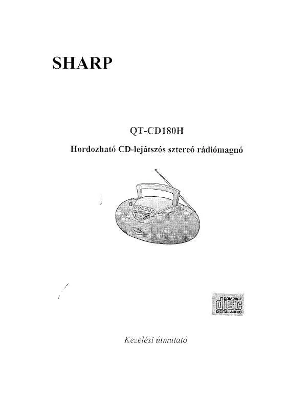 Mode d'emploi SHARP QT-CD180H