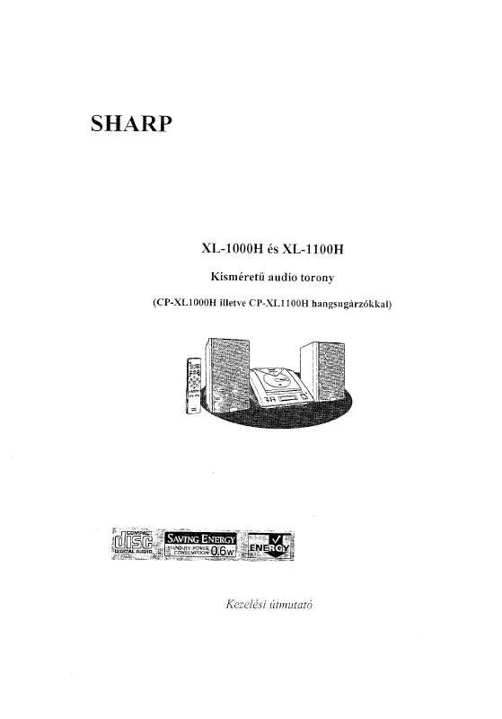 Mode d'emploi SHARP XL-1000H/1100H