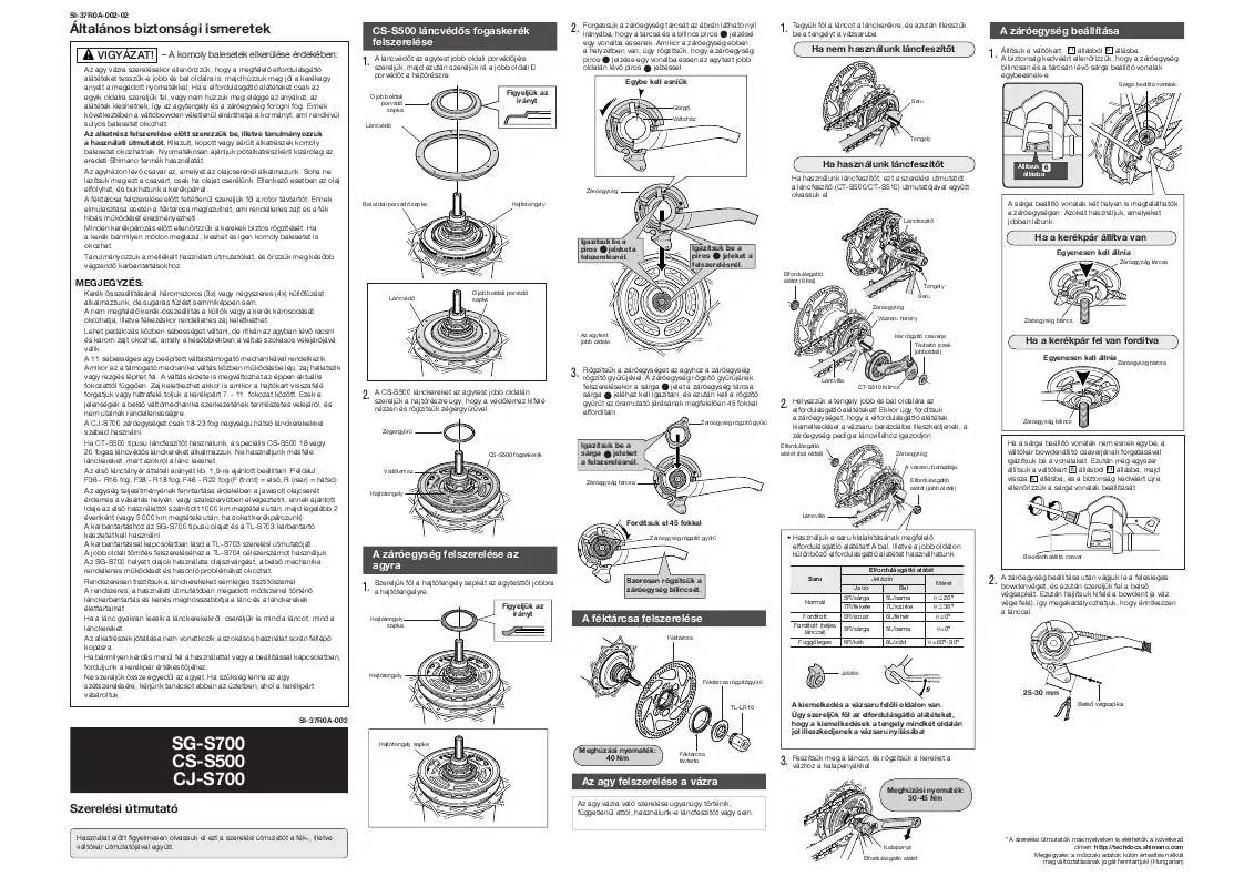 Mode d'emploi SHIMANO CJ-S700