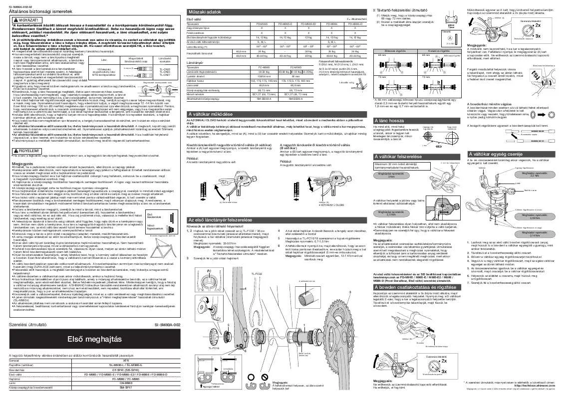 Mode d'emploi SHIMANO SI-5M80A