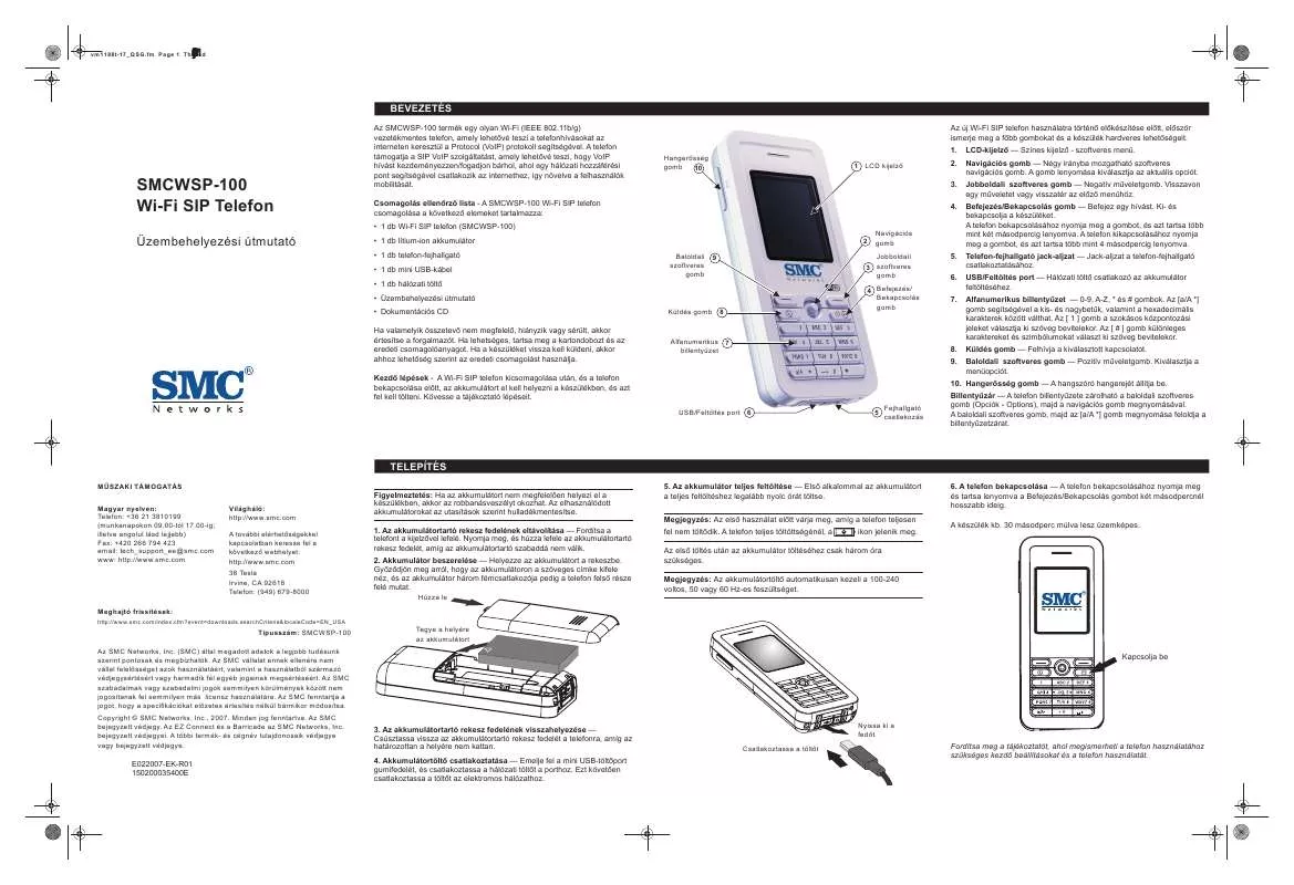 Mode d'emploi SMC WSP-100