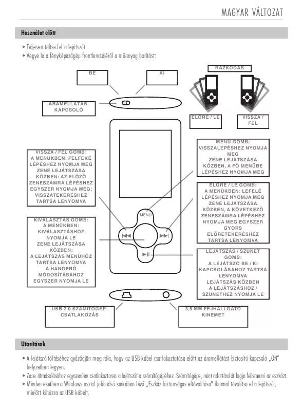 Mode d'emploi SWEEX MP520SE