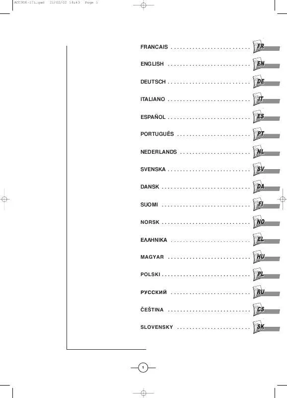 Mode d'emploi THOMSON 32WS95EF