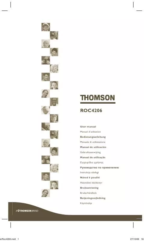 Mode d'emploi THOMSON ROC 4206