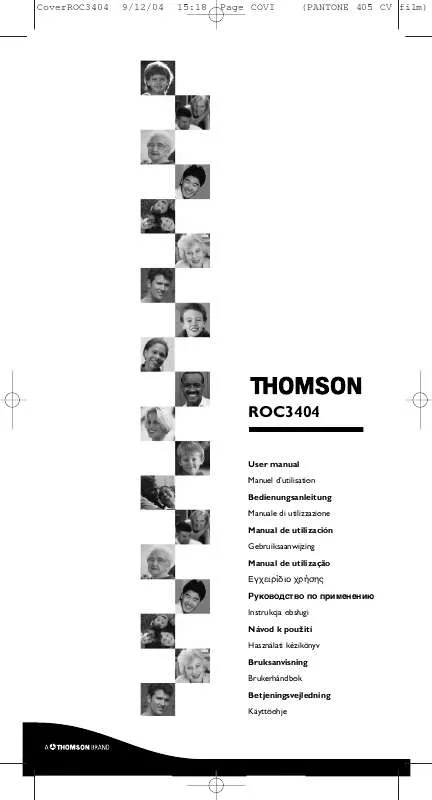 Mode d'emploi THOMSON ROC3404