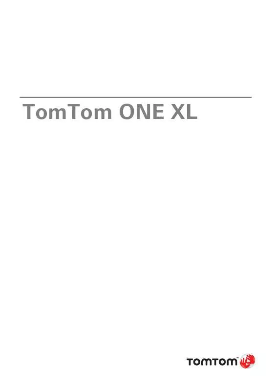 Mode d'emploi TOMTOM ONE XL