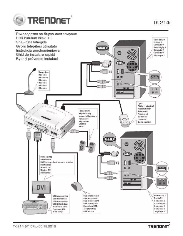 Mode d'emploi TRENDNET TK-214I