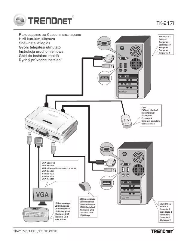 Mode d'emploi TRENDNET TK-217I