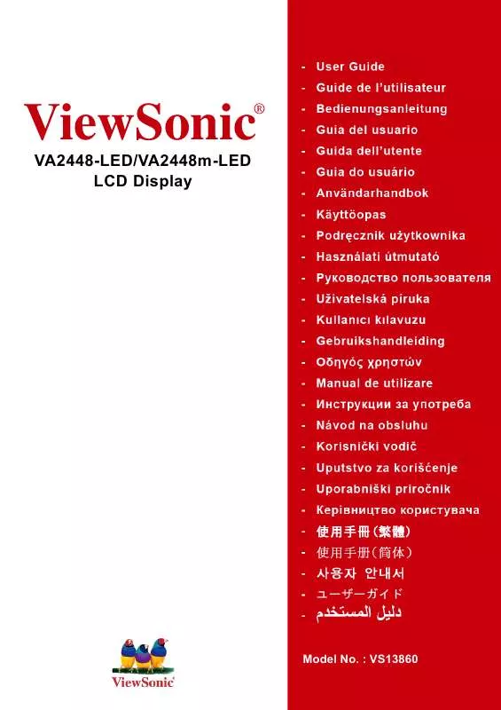 Mode d'emploi VIEWSONIC VA2448M-LED