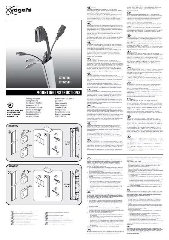 Mode d'emploi VOGELS XCW 250