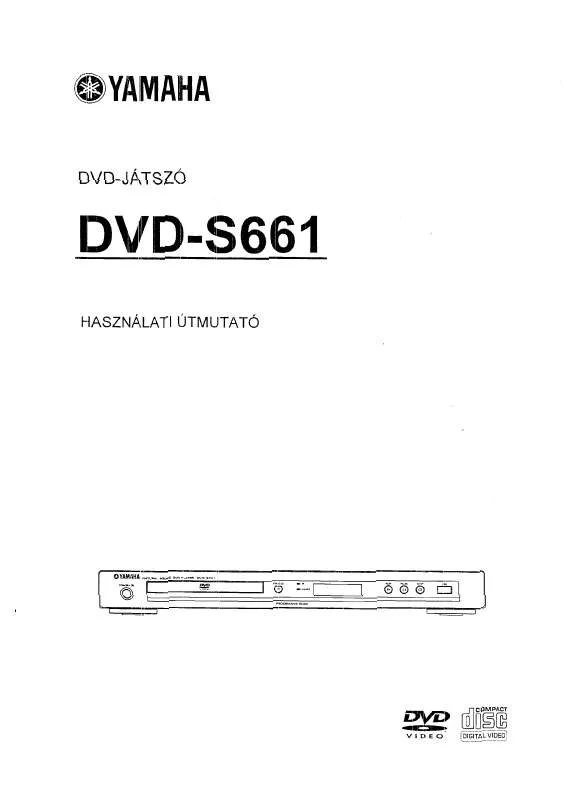 Mode d'emploi YAMAHA DVD-S661