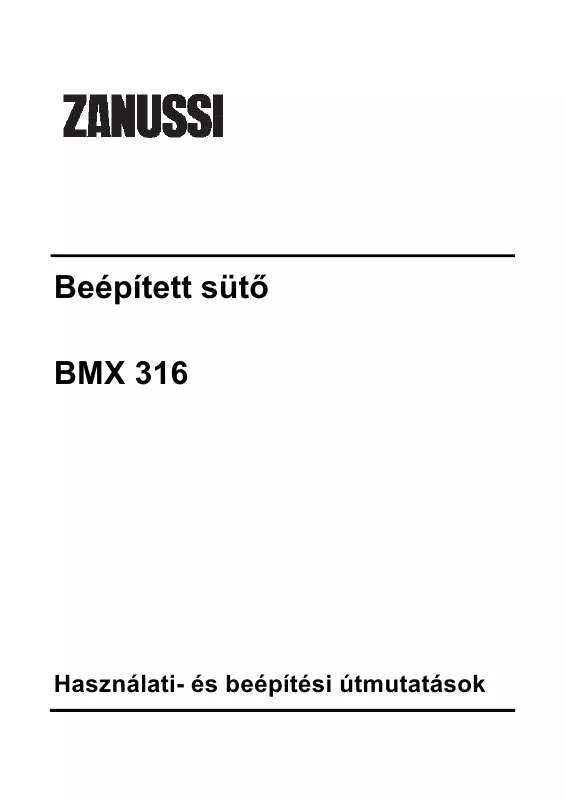 Mode d'emploi ZANUSSI BMX316