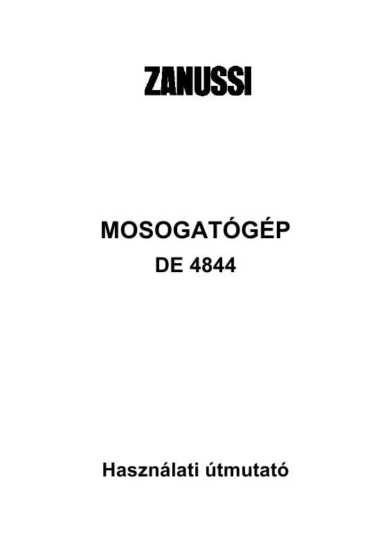 Mode d'emploi ZANUSSI DE4844