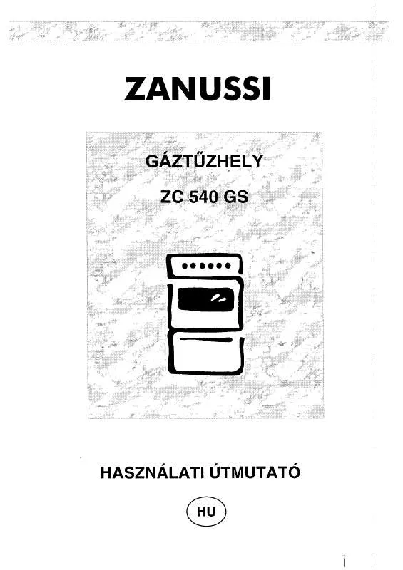 Mode d'emploi ZANUSSI ZC540GS