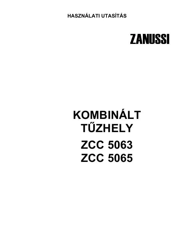 Mode d'emploi ZANUSSI ZCC5063