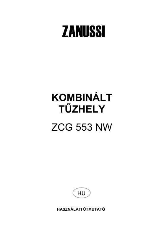 Mode d'emploi ZANUSSI ZCG553NW