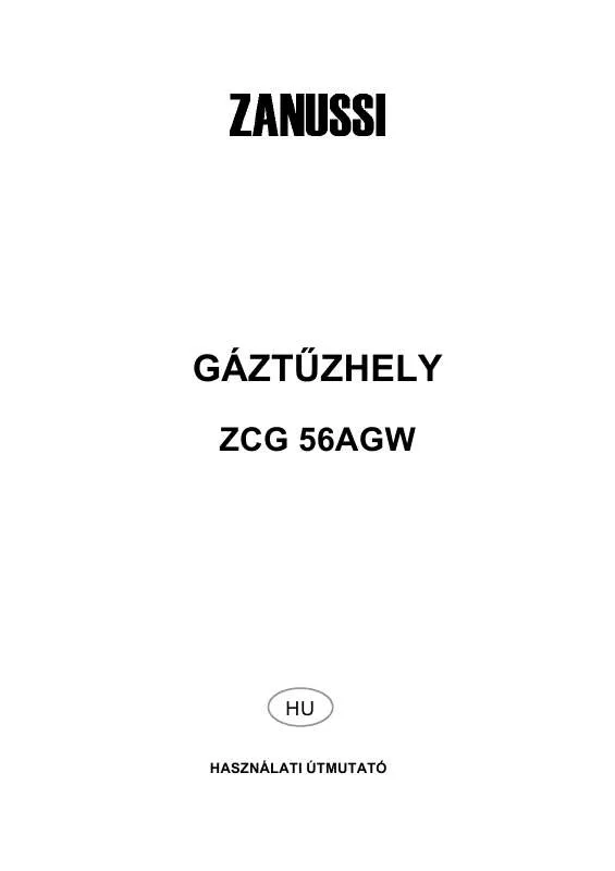 Mode d'emploi ZANUSSI ZCG56AGW