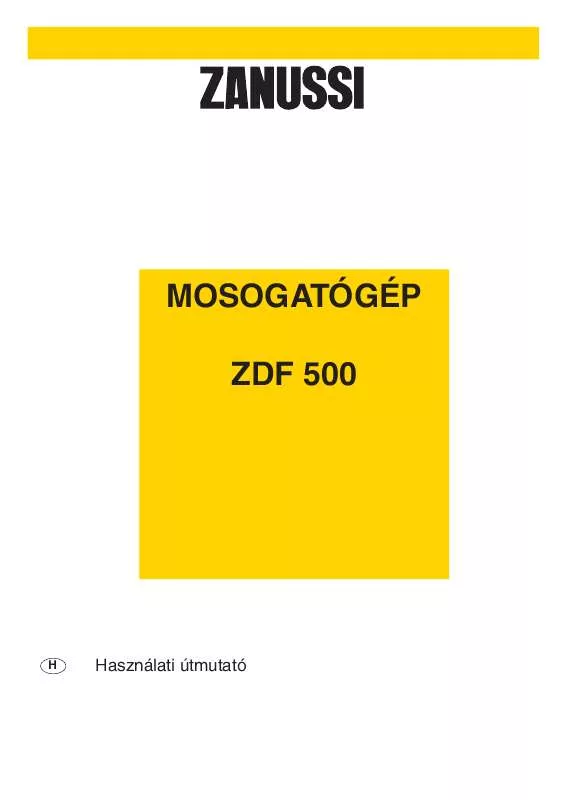 Mode d'emploi ZANUSSI ZDF500