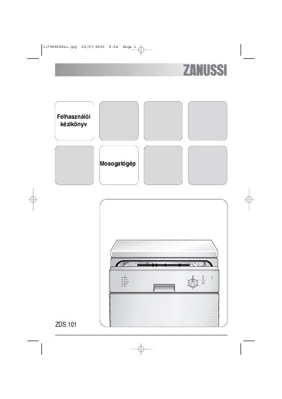 Mode d'emploi ZANUSSI ZDS101