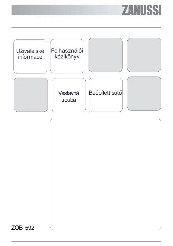 Mode d'emploi ZANUSSI ZOB592NQ