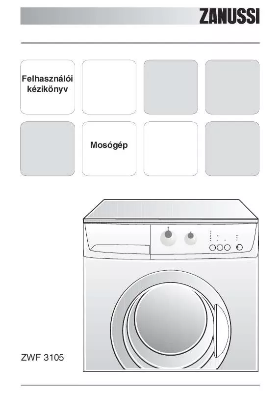 Mode d'emploi ZANUSSI ZWF3105